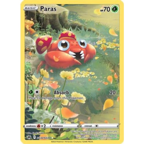 Paras (GG32) Holo Rare Holofoil - Single