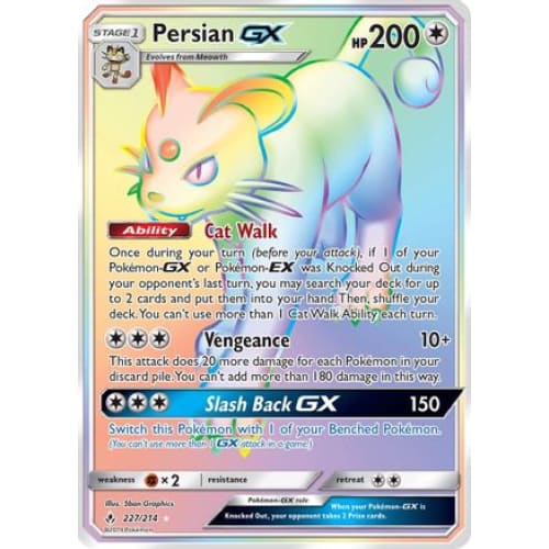 Persian-GX (227/214) Holo Rare Holofoil - Single