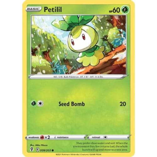 Petilil (009/203) Common Reverse Holofoil - Single