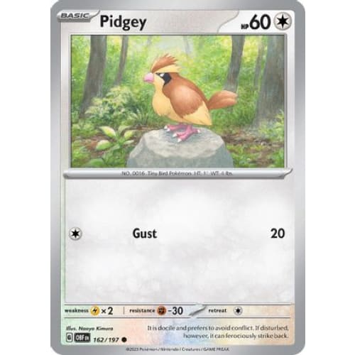 Pidgey (162/197) Common - Single
