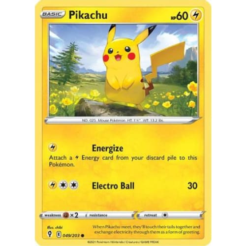 Pikachu (049/203) Common - Single