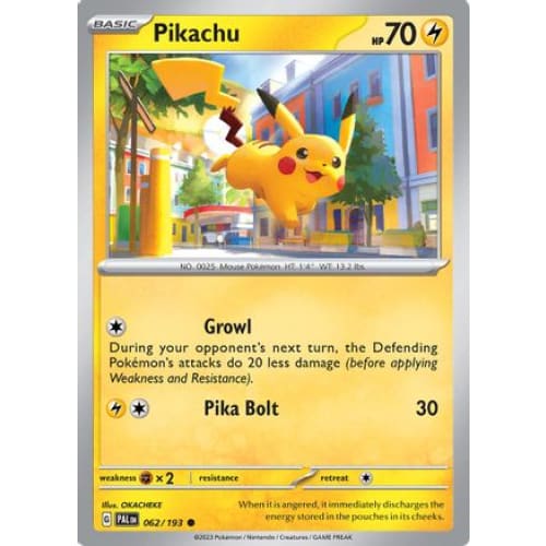 Pikachu (62) Common Reverse Holofoil - Single