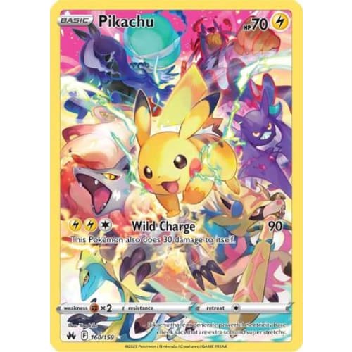 Pikachu (Secret) (160) Secret Rare Holofoil - Single