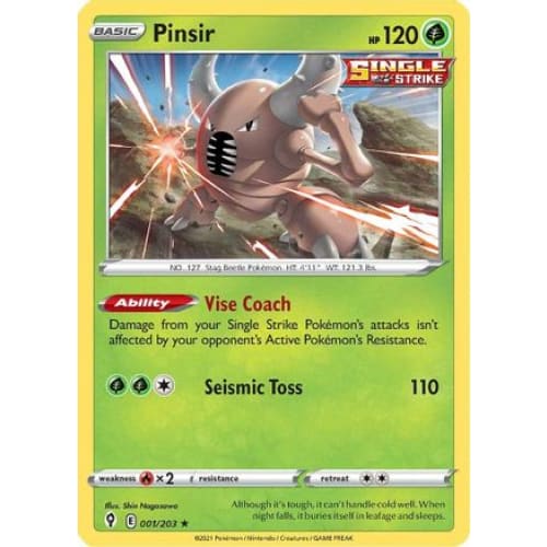 Pinsir (001/203) Rare Classic - Single