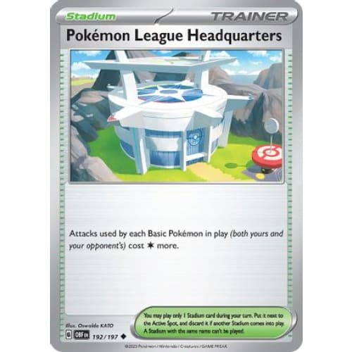 Pokémon League Headquarters (192) Uncommon Reverse Holofoil