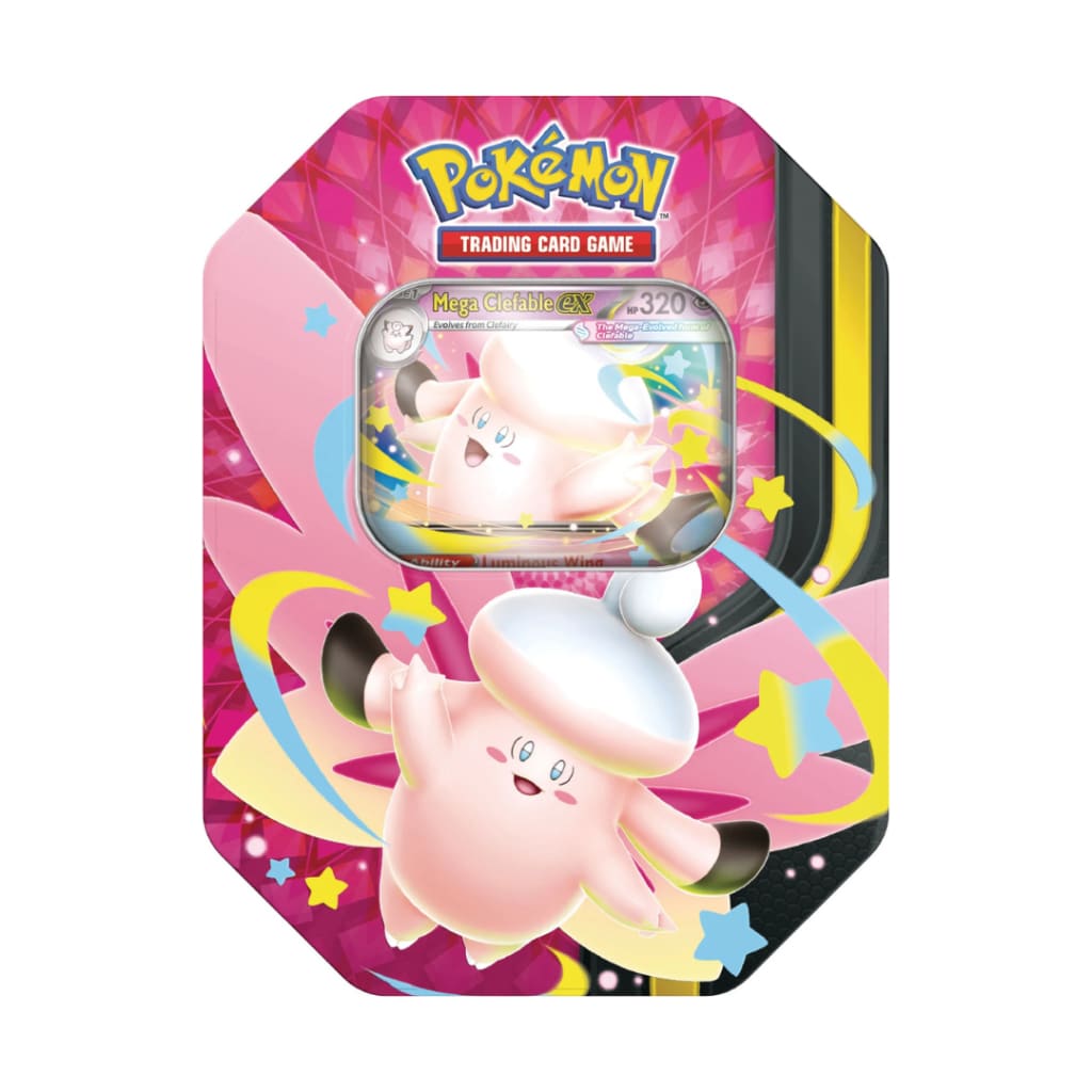 Pokemon TCG: Mega Moonlit Tin - Mega Clefable