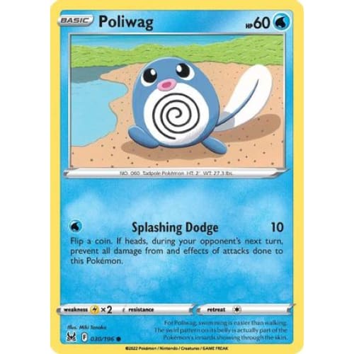 Poliwag (030/196) Common Reverse Holofoil - Single