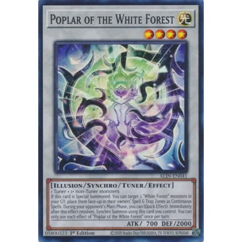 Poplar of the White Forest - ALIN-EN041 Super Rare 1st