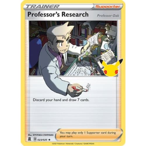 Professor’s Research (Professor Oak) (023/025) Holo Rare
