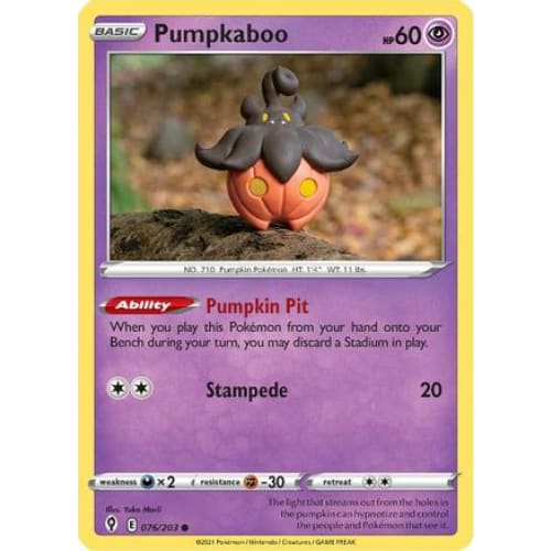 Pumpkaboo (076/203) Common Reverse Holofoil - Single