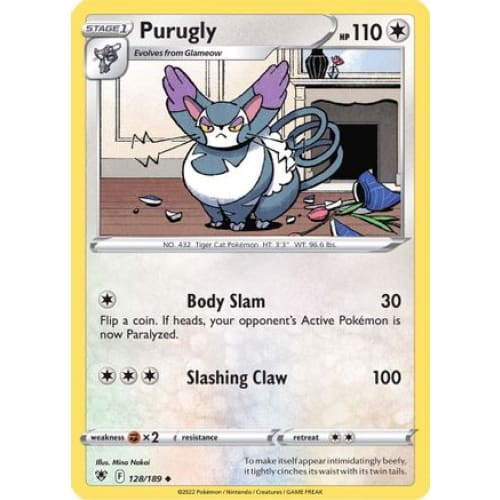 Purugly (128/189) Uncommon Reverse Holofoil - Single