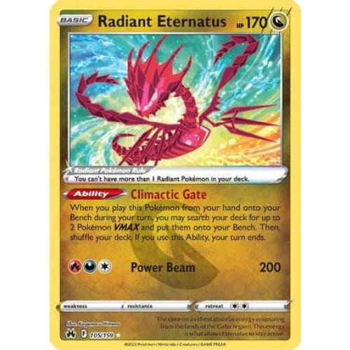 Radiant Eternatus (105) Rare Holofoil - Single