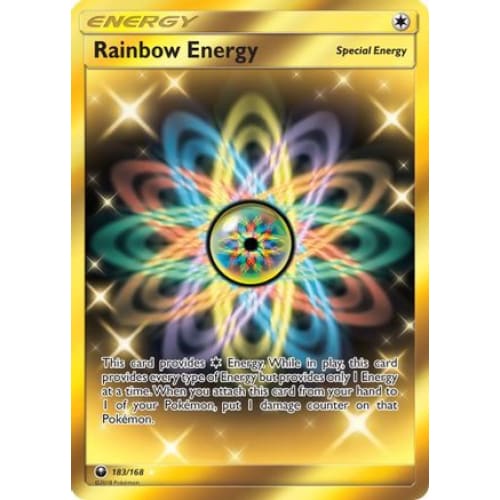 Rainbow Energy (183/168) Secret Rare Holofoil - Single