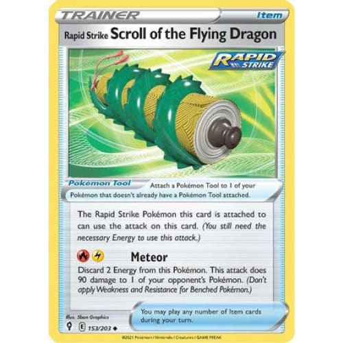 Rapid Strike Scroll of the Flying Dragon (153/203) Uncommon