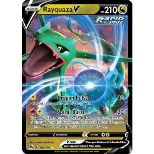 Rayquaza V (100) Ultra Rare Holofoil - Single