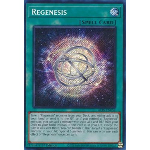 Regenesis - ALIN-EN059 Secret Rare 1st Edition - Single