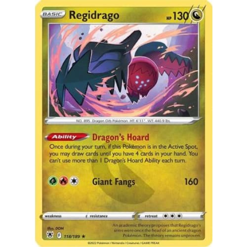 Regidrago (118/189) Rare Classic - Single