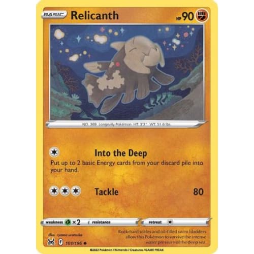 Relicanth (101/196) Uncommon - Single