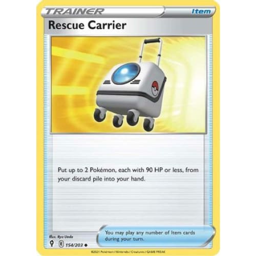 Rescue Carrier (154/203) Uncommon Reverse Holofoil - Single