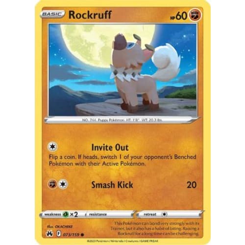 Rockruff (073) Common Reverse Holofoil - Single