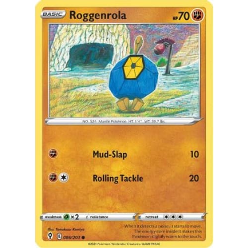Roggenrola (086/203) Common Reverse Holofoil - Single