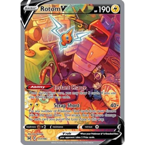 Rotom V (177/196) Ultra Rare Holofoil - Single