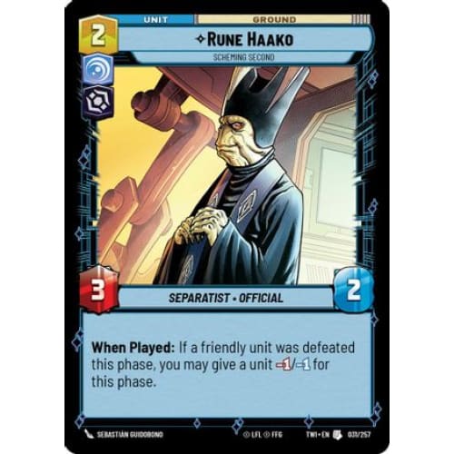 Rune Haako - Scheming Second (031/257) Foil by Twilight – Hobbiesville