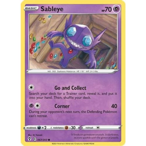 Sableye (067/203) Common Reverse Holofoil - Single