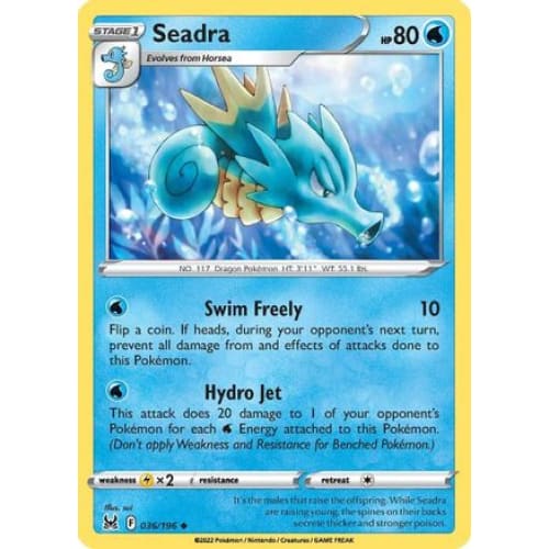 Seadra (036/196) Uncommon Reverse Holofoil - Single