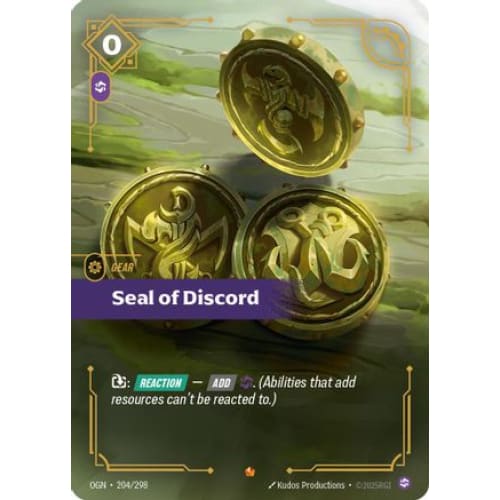 Seal of Discord (204/298) - Origins Foil by Origins – Hobbiesville
