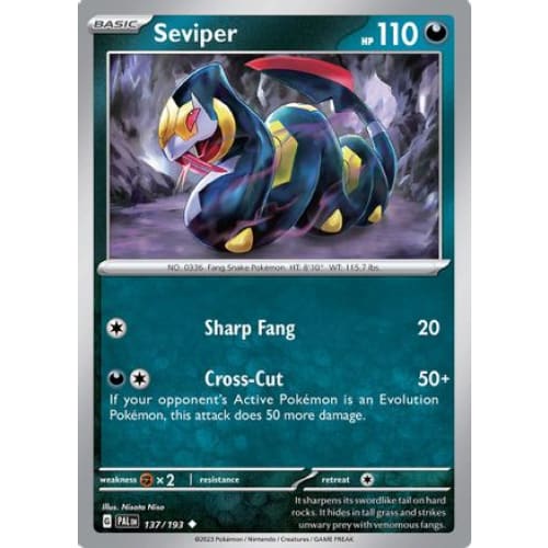 Seviper (137) Uncommon Reverse Holofoil - Single