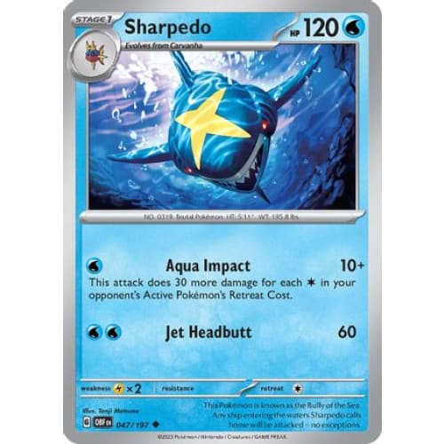 Sharpedo (047/197) Uncommon - Single
