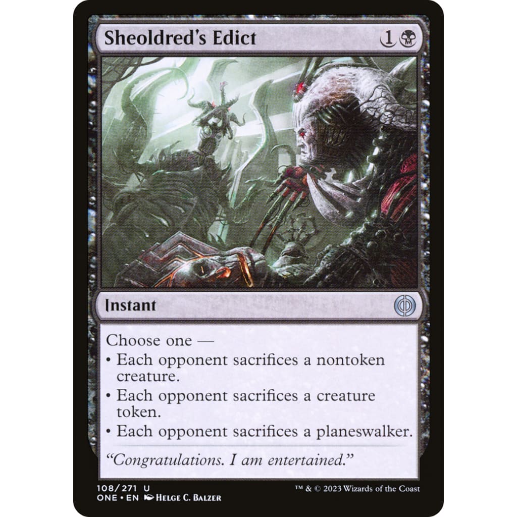 Sheoldred’s Edict (ONE-108) - Single