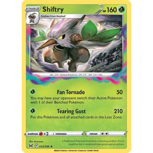 Shiftry (013/196) Holo Rare Reverse Holofoil - Single