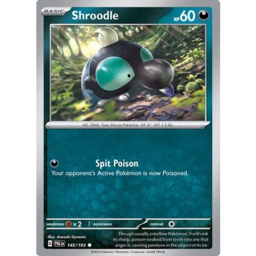 Shroodle - 145/193 (145) Common Reverse Holofoil - Single