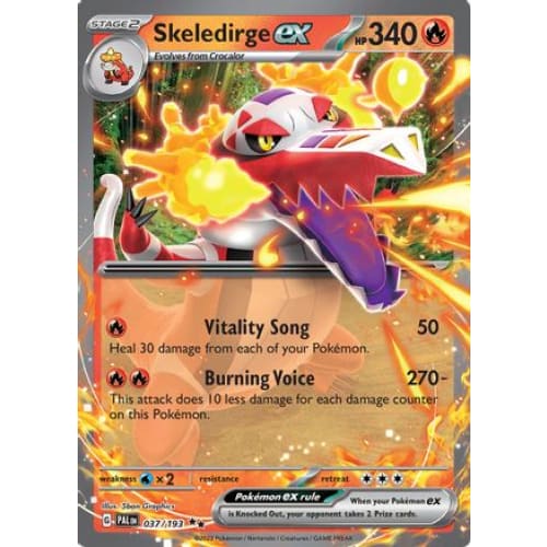 Skeledirge ex - 037/193 (37) Double Rare Holofoil - Single