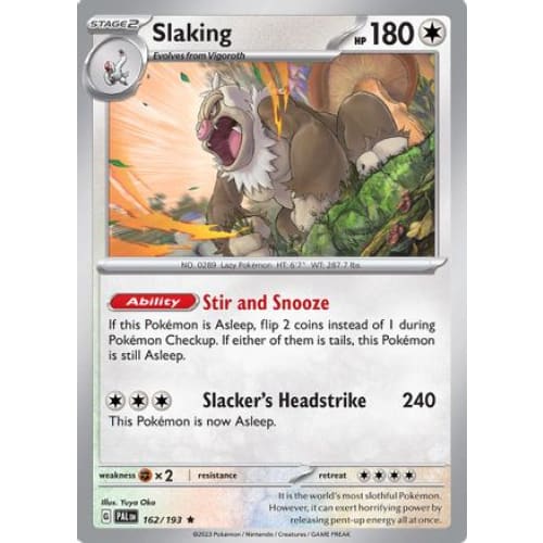 Slaking (162) Rare Classic Reverse Holofoil - Single