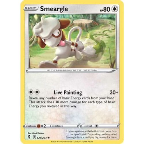Smeargle (128/203) Rare Classic Reverse Holofoil - Single