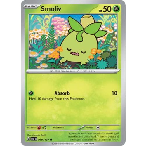 Smoliv (019/197) Common Reverse Holofoil - Single