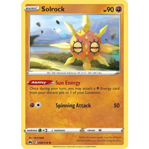Solrock (069) Uncommon Reverse Holofoil - Single