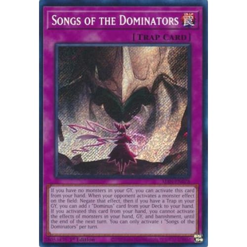 Songs of the Dominators - ALIN-EN078 Secret Rare 1st