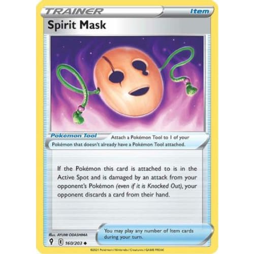 Spirit Mask (160/203) Uncommon Reverse Holofoil - Single
