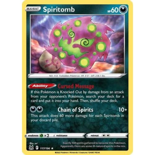 Spiritomb (117/196) Rare Classic - Single