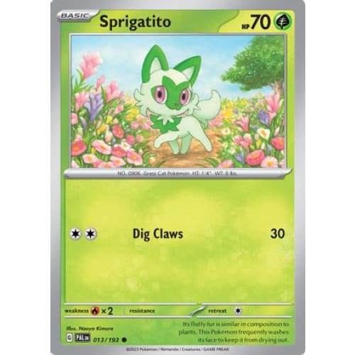 Sprigatito - 013/193 (13) Common Reverse Holofoil - Single
