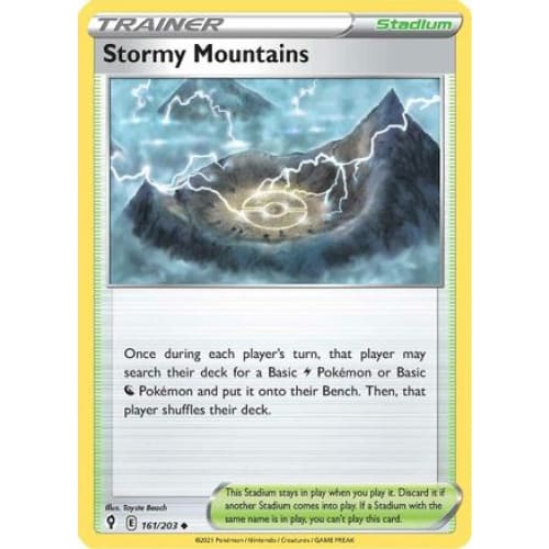 Stormy Mountains (161/203) Uncommon Reverse Holofoil