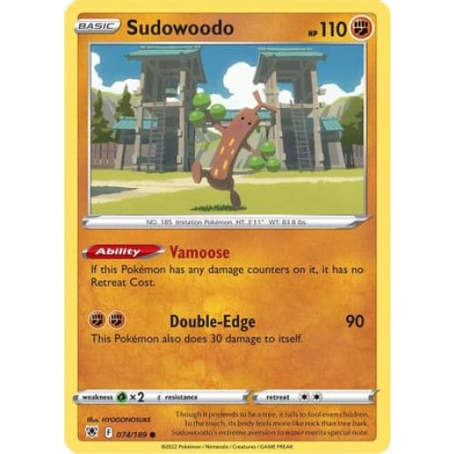 Sudowoodo (074/189) Common Reverse Holofoil - Single