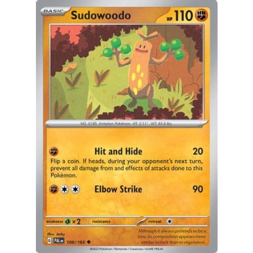 Sudowoodo (109) Uncommon Reverse Holofoil - Single