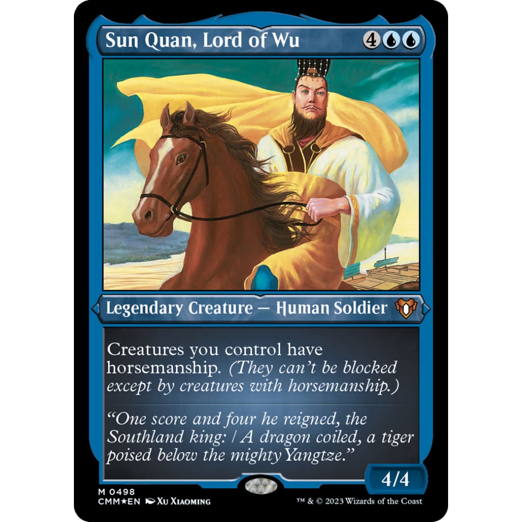 Sun Quan Lord of Wu (CMM-498) Etched Foil - Single