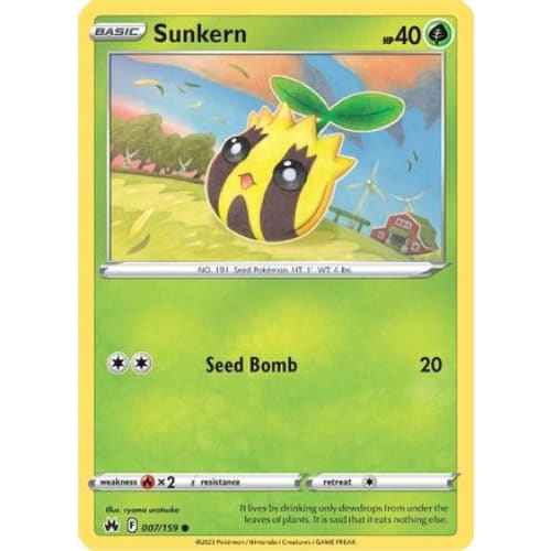 Sunkern (007) Common Reverse Holofoil - Single
