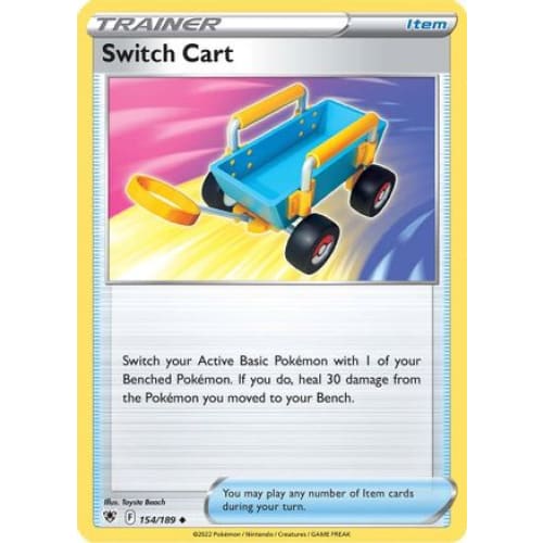 Switch Cart (154/189) Uncommon Reverse Holofoil - Single